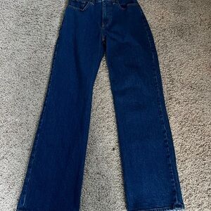 Abercrombie & Fitch Women's High Rise Jeans - Dark Blue